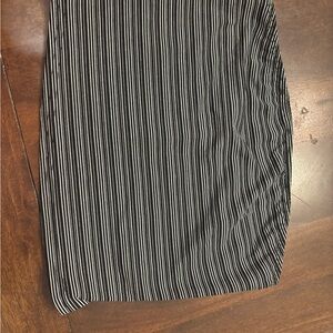 SHEIN Monochrome Striped Pencil Skirt